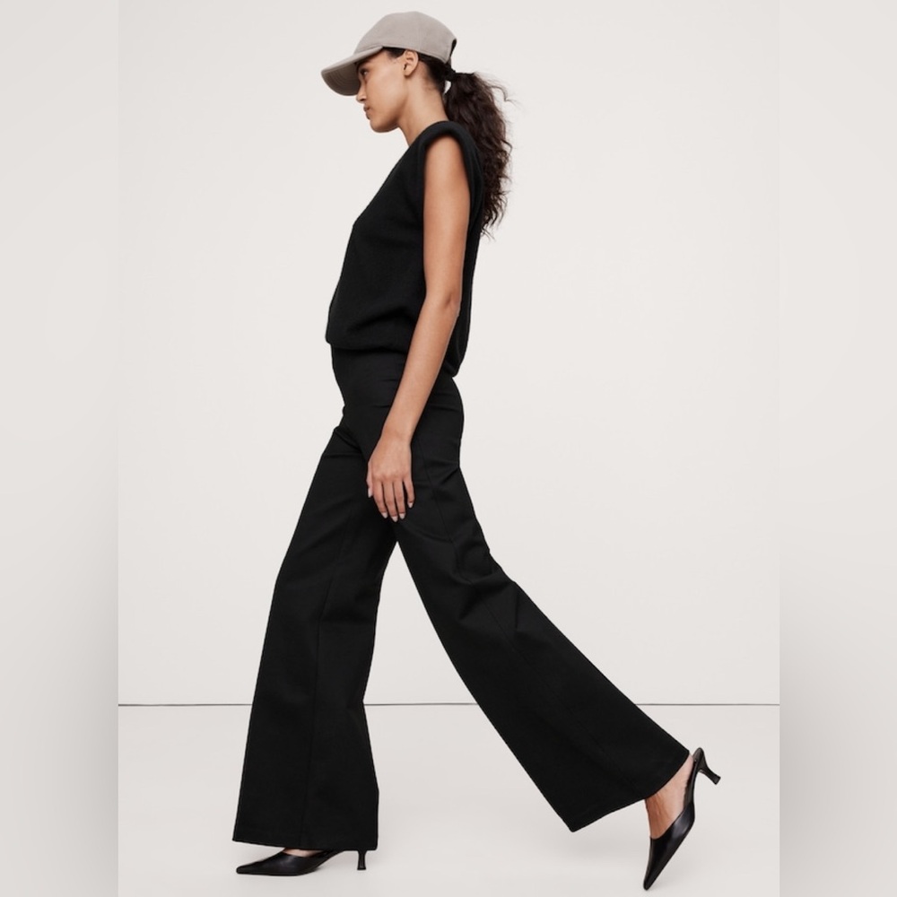 Banana Republic, Medium, Navy Wide Leg Pants - Picture 6 of 13